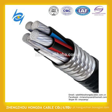 UL 1569 Padrão AL 8000 XHHW-2 MC 600 V POWER CABLE 3C 4C tipo MC Cabo